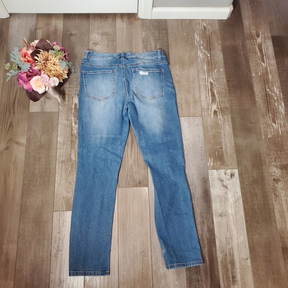 altar'd state size 26 distressed faded women's blue jeans EUC - Picture 2 of 16